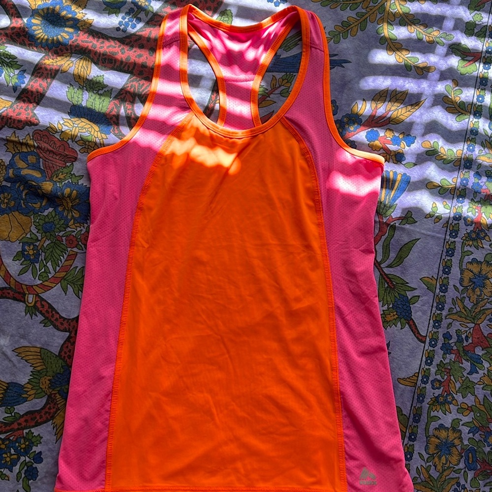 Neon pink and orange tank! Size S/M
